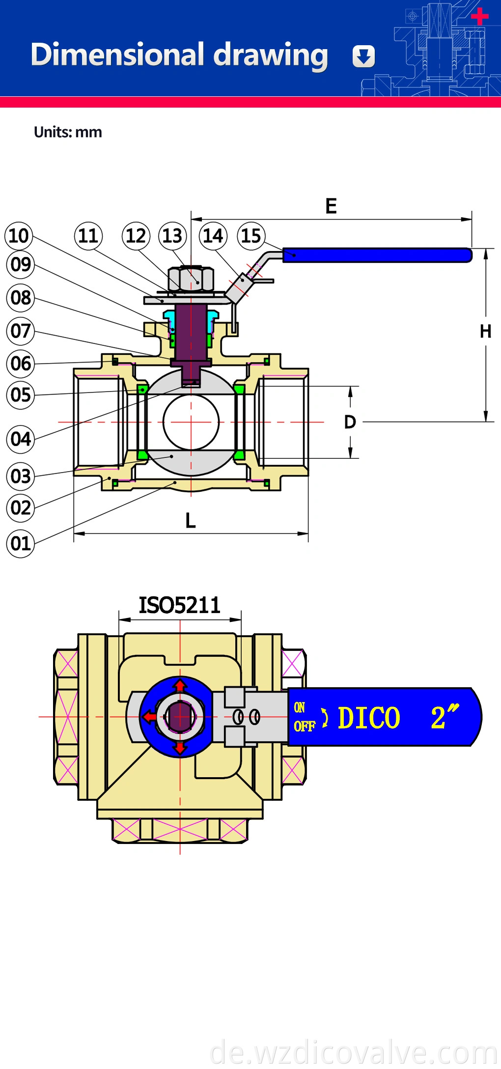 3 way ball valve